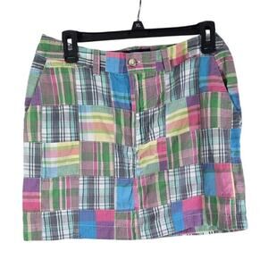 Cape Madras Women's‎ Patchwork Plaid Skirt Pink, Pastel, Size 6, Spring/Summer